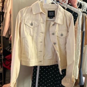 Urban outfitter off white denim jacket